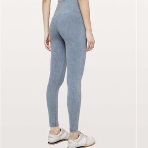 Snow washed blue lululemon leggings